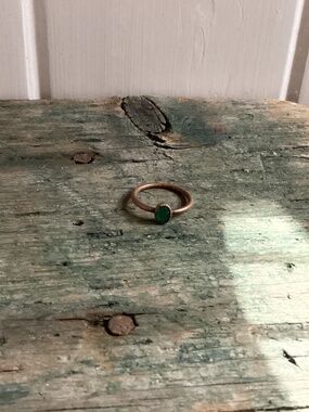 NEW Hawkhouse RING emerald copper handmade